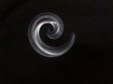 Promoção alargador espiral transparente, 6mm